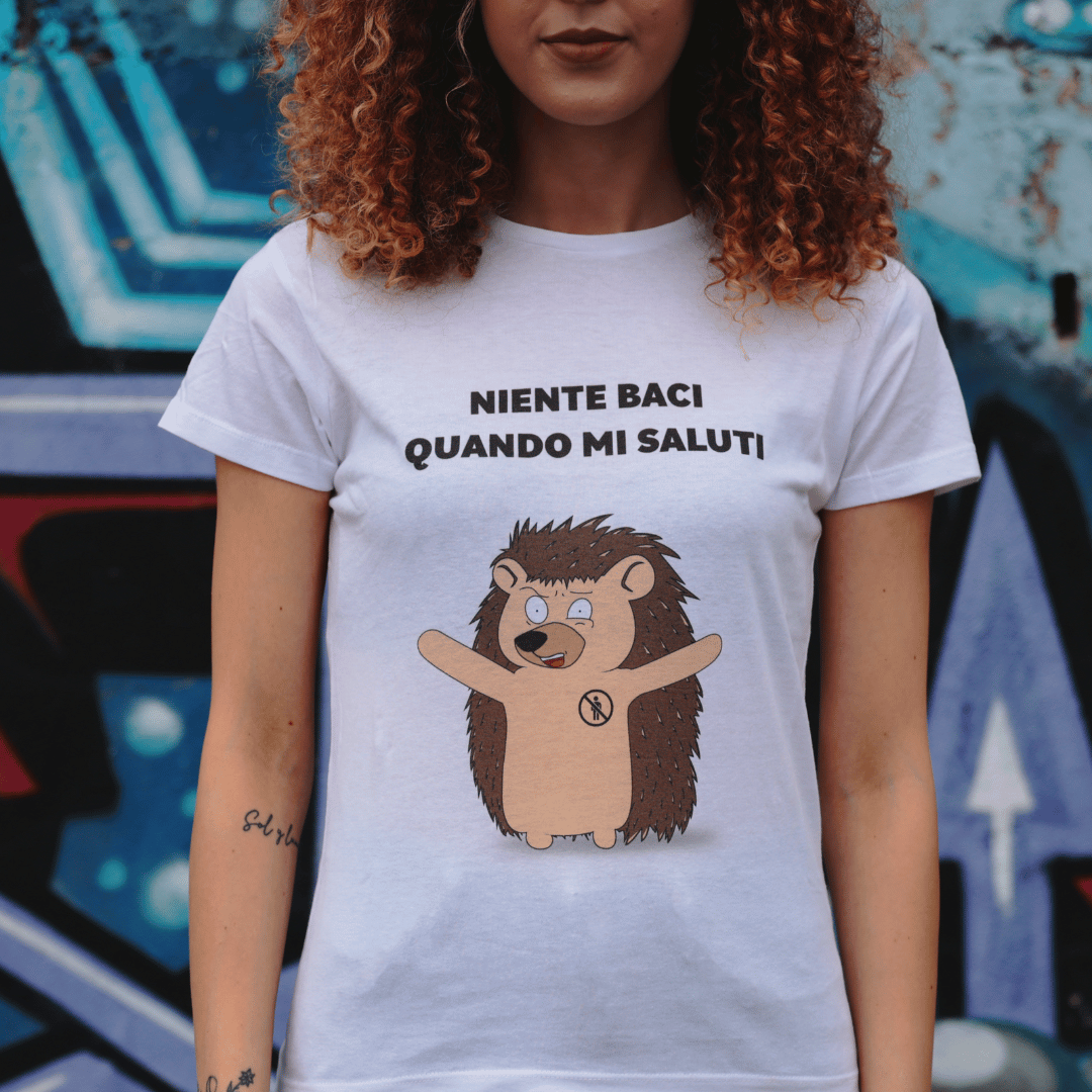 T-Shirt Donna Mezza Manica - Mi devi dei Baci - Citazioni